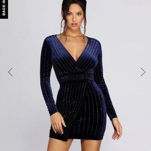 Alexa Velvet Wrap Dress